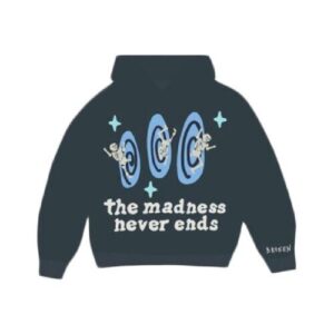 Broken Planet Market The Madness Never Ends Hoodie Navy